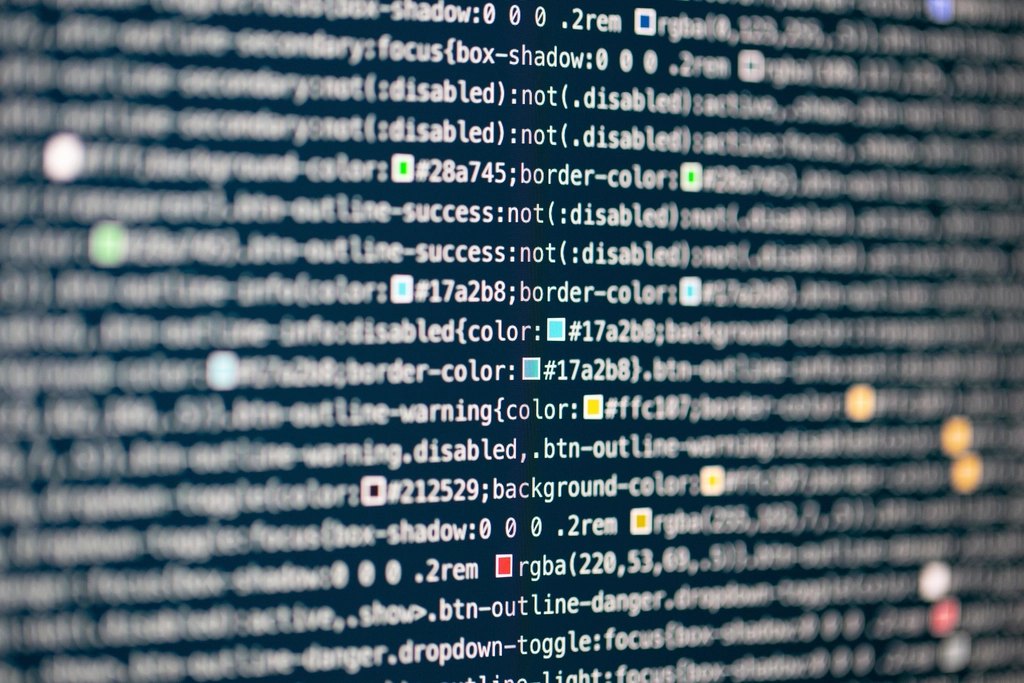 Code on screen
